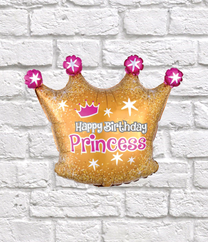 Jr. Shape HBD Gold Crown – One Image Balloon Sdn Bhd