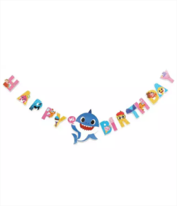 Baby Shark Happy Birthday Banner One Image Balloon Sdn Bhd